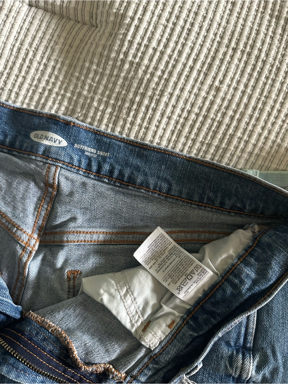 Old Navy Light Blue Boyfriend Short Jeans